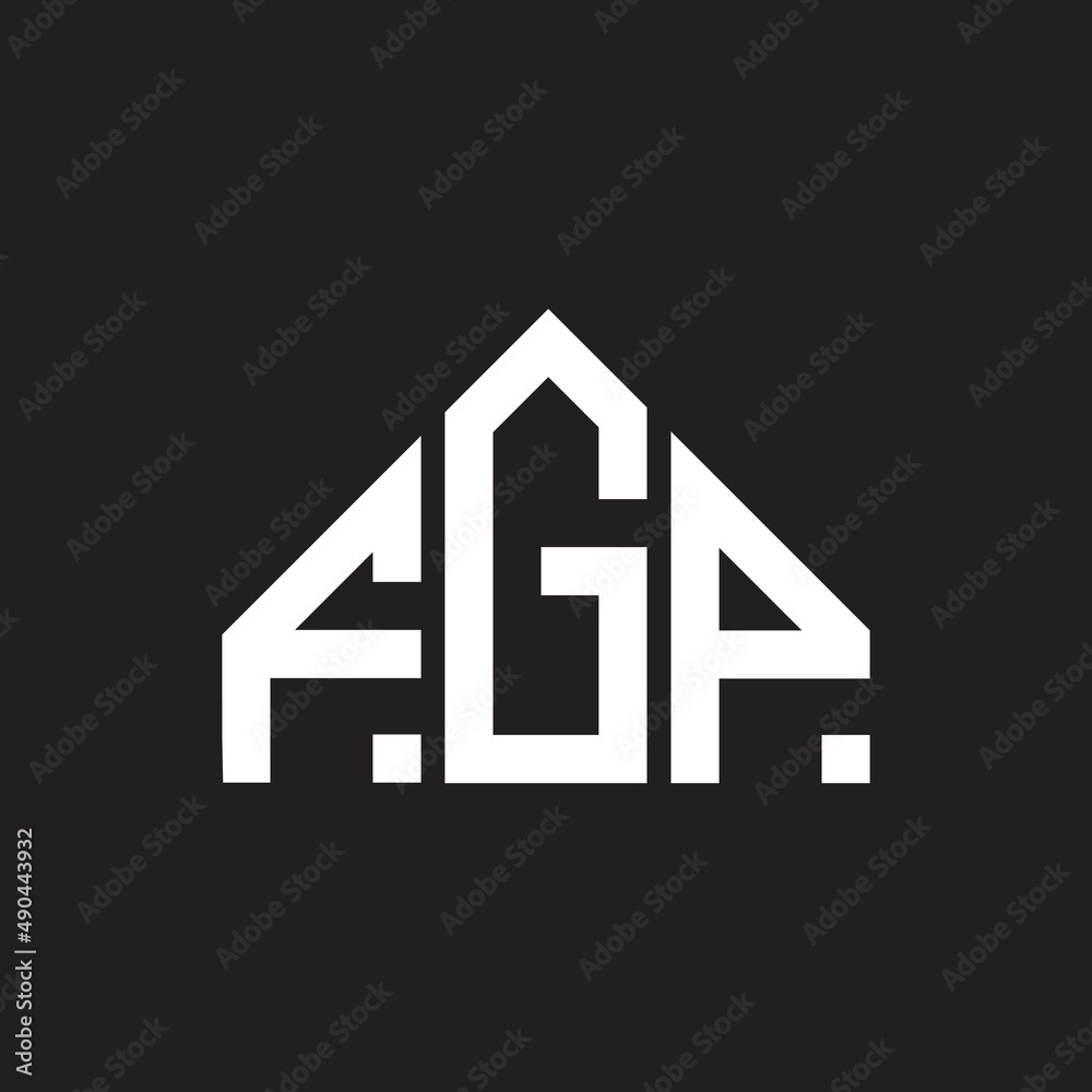 FGP letter logo design on black background. FGP creative initials letter logo concept. FGP letter design. FGP letter logo design on black background. FGP creative initials letter logo concept. FGP letter design.