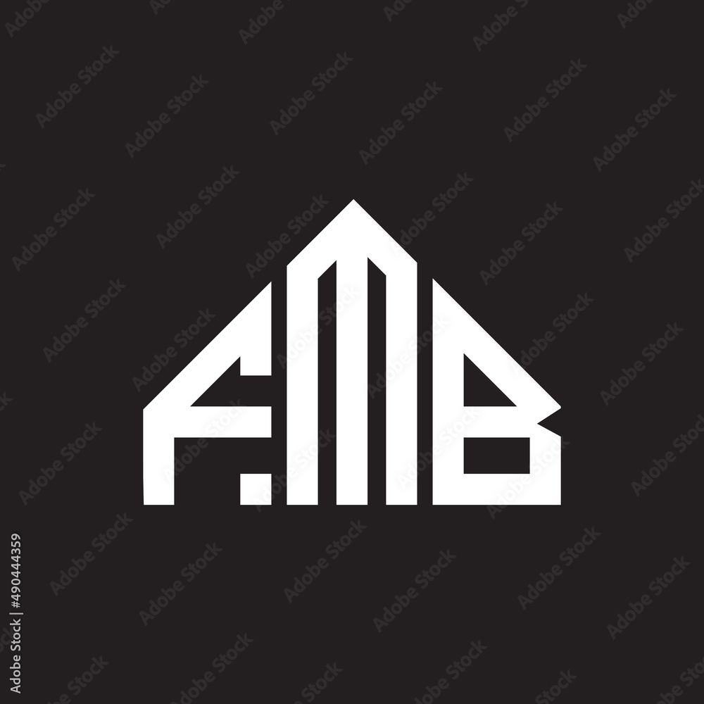 FMB letter logo design on black background. FMB creative initials letter logo concept. FMB letter design. FMB letter logo design on black background. FMB creative initials letter logo concept. FMB letter design.