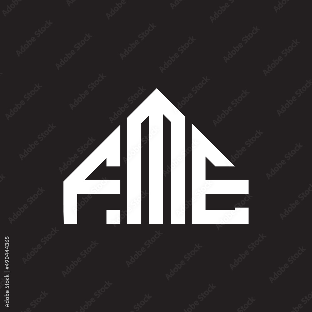 FME letter logo design on black background. FME creative initials letter logo concept. FME letter design. FME letter logo design on black background. FME creative initials letter logo concept. FME letter design.