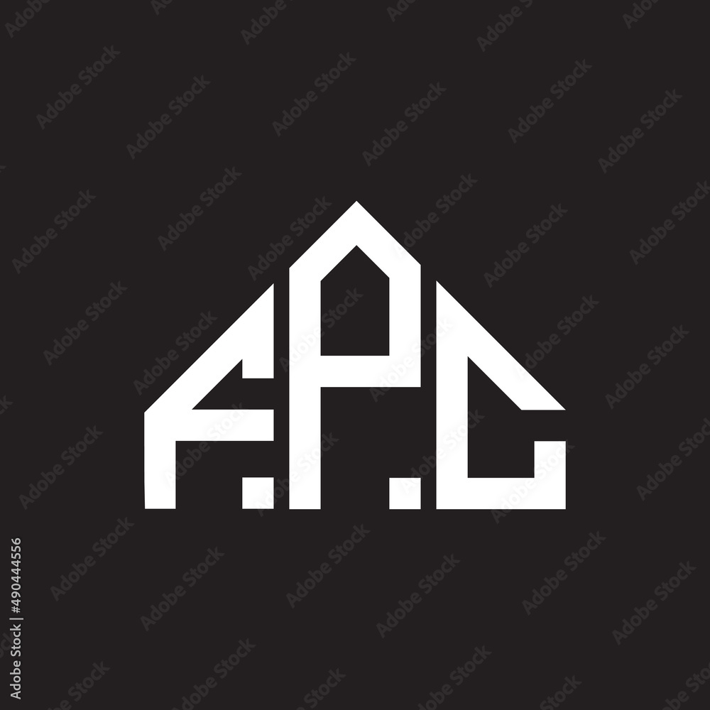 FPC letter logo design on black background. FPC creative initials letter logo concept. FPC letter design. FPC letter logo design on black background. FPC creative initials letter logo concept. FPC letter design.