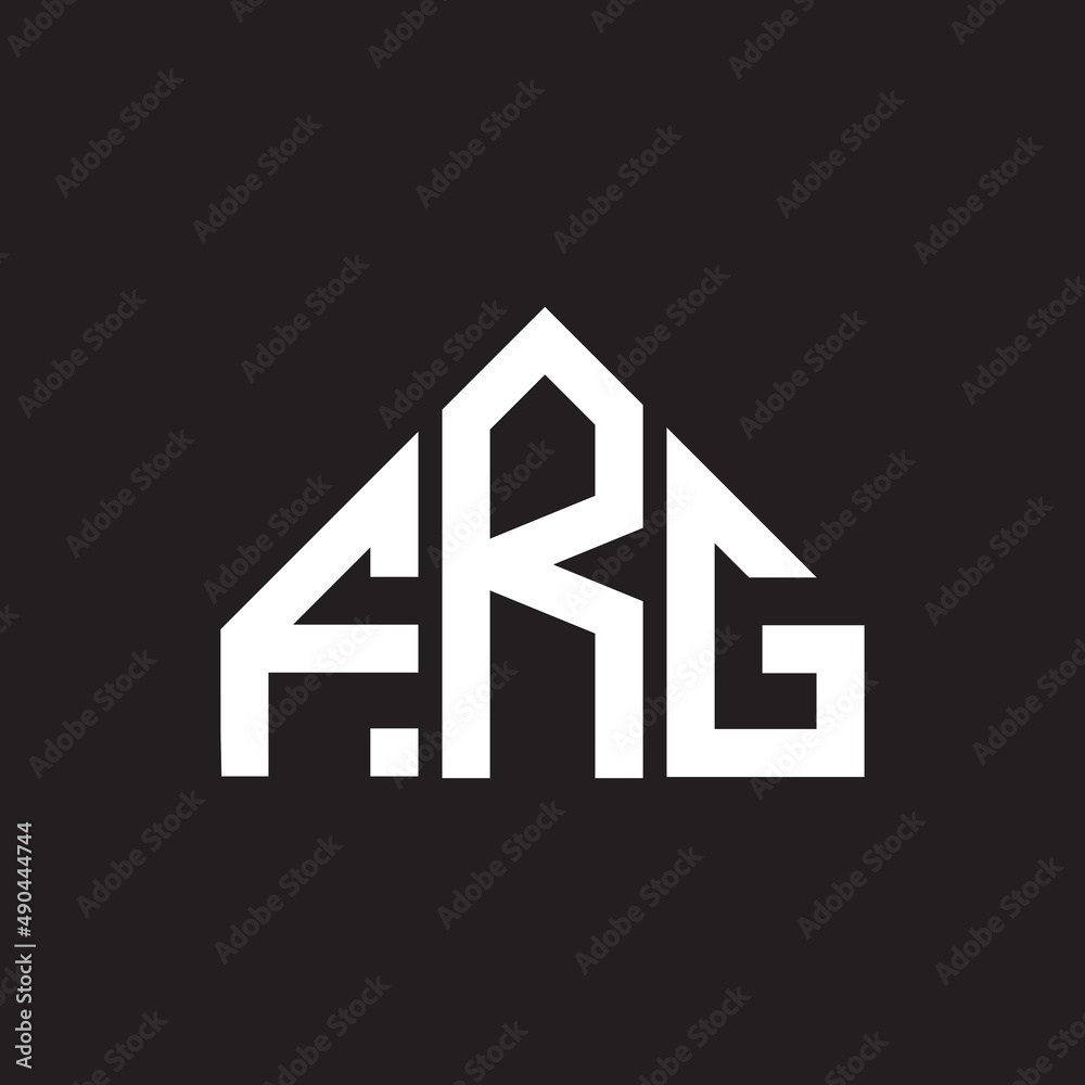 FRG letter logo design on black background. FRG creative initials letter logo concept. FRG letter design. FRG letter logo design on black background. FRG creative initials letter logo concept. FRG letter design.