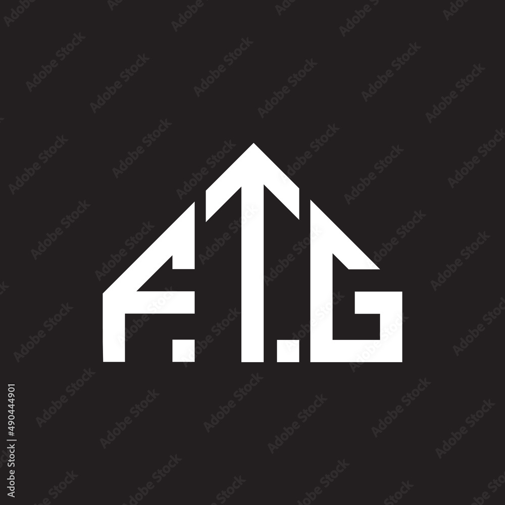 FTG letter logo design on black background. FTG creative initials letter logo concept. FTG letter design. FTG letter logo design on black background. FTG creative initials letter logo concept. FTG letter design.