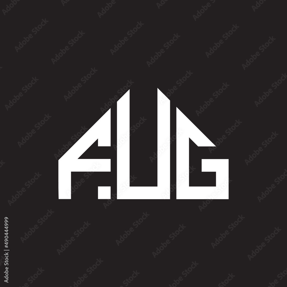 FUG letter logo design on black background. FUG creative initials letter logo concept. FUG letter design. FUG letter logo design on black background. FUG creative initials letter logo concept. FUG letter design.