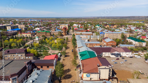 city ​​of Buzuluk, Orenburg region, Russia. View of the picturesque distance. residential areas.