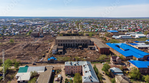 city ​​of Buzuluk, Orenburg region, Russia. View of the picturesque distance. residential areas.