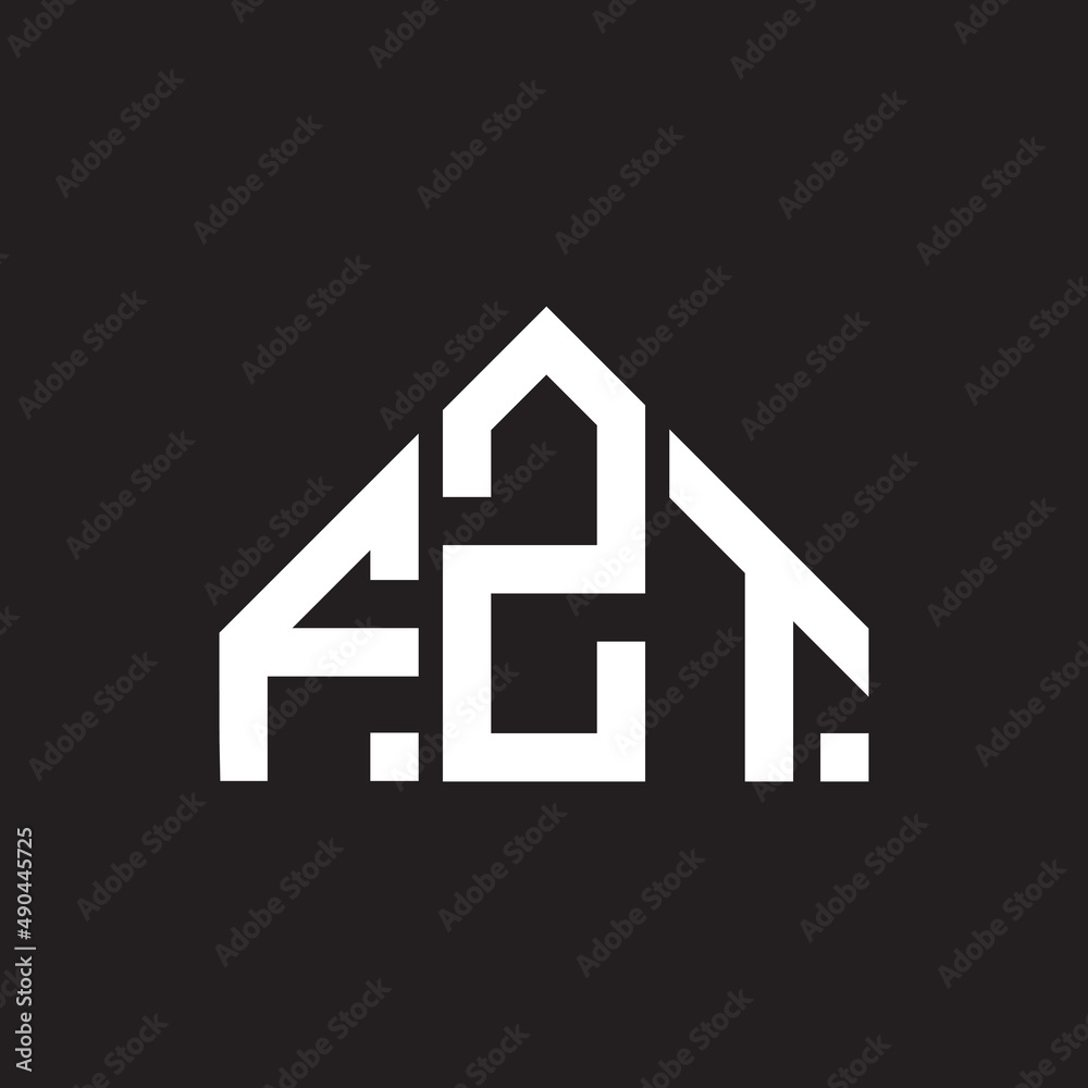 FZT letter logo design on black background. FZT creative initials letter logo concept. FZT letter design. FZT letter logo design on black background. FZT creative initials letter logo concept. FZT letter design.