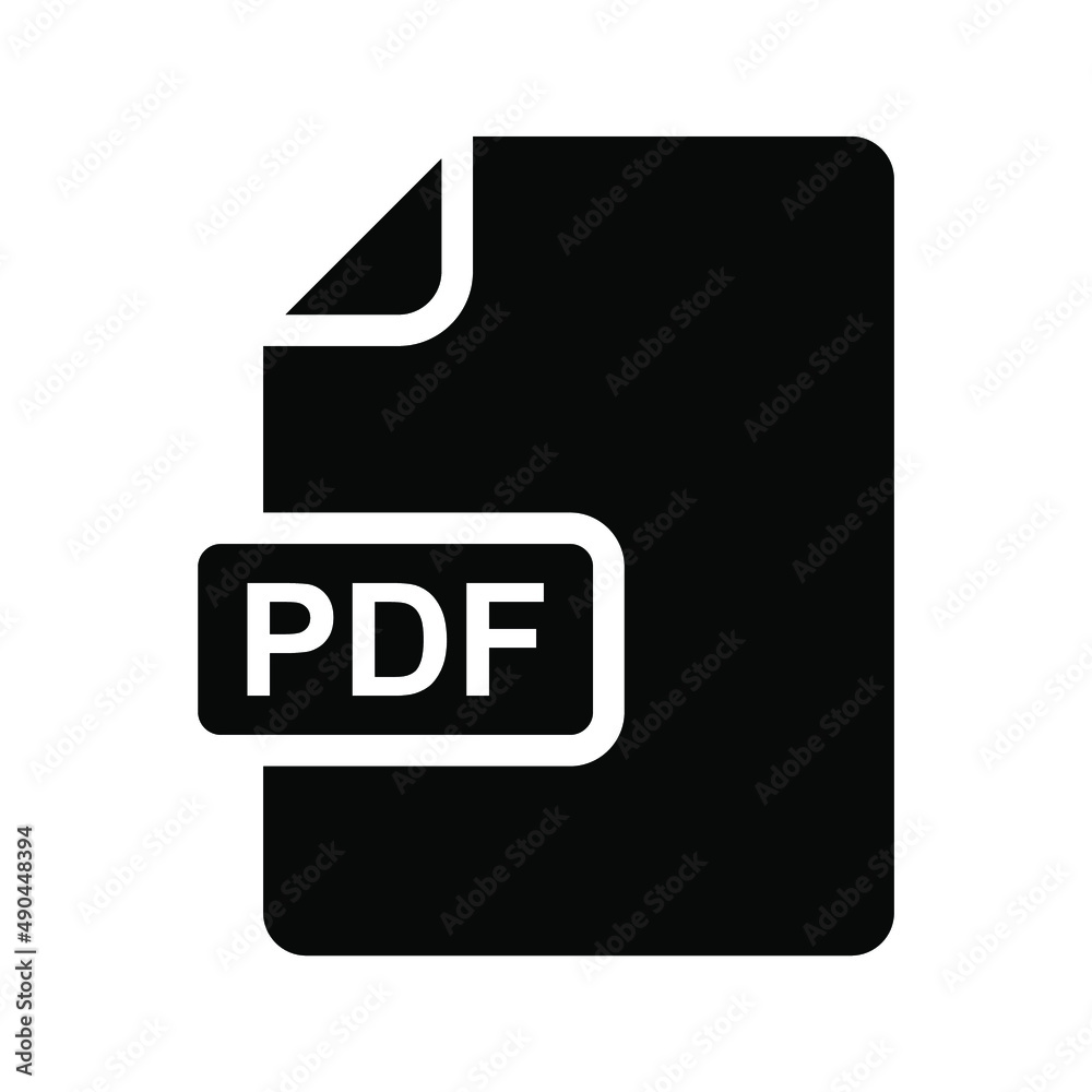 Computer file, pdf symbol. vector illustration Computer file, pdf symbol. vector illustration