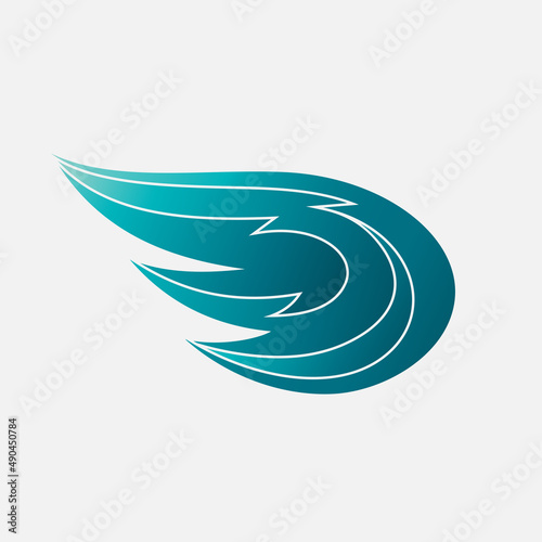 Wings Logo design in Vector