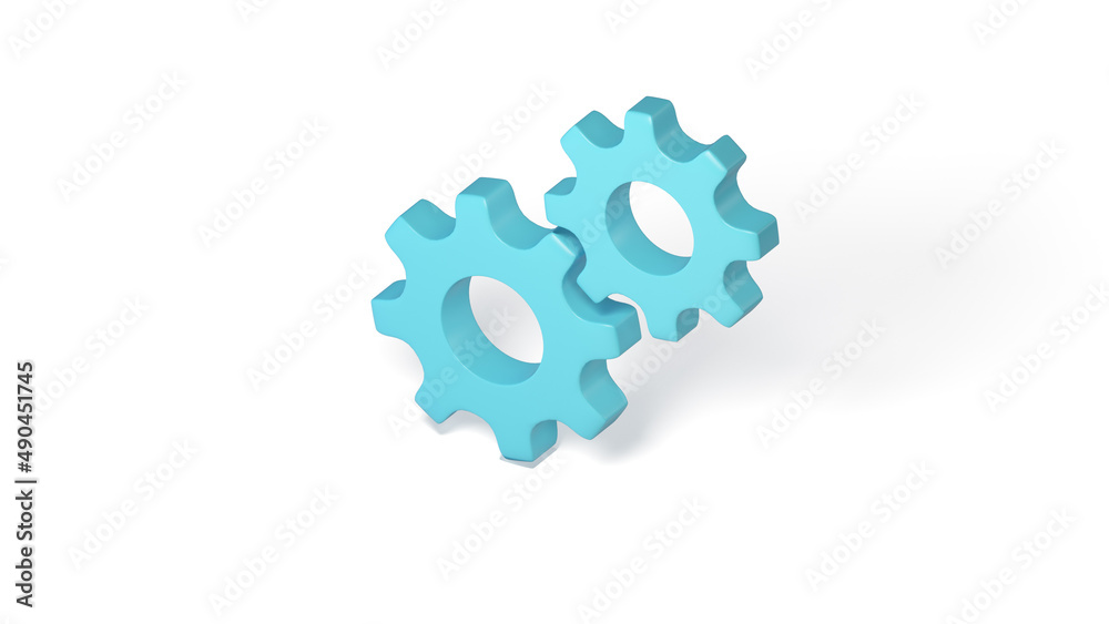 Development icon 3d illustration orthographic view Development icon 3d illustration orthographic view