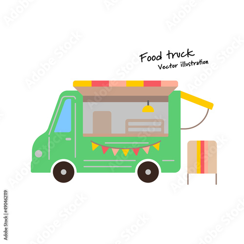 Food truck vector illustration