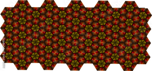 background with red and yellow flowers