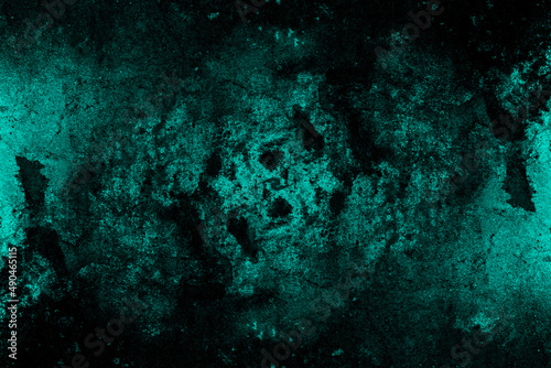 Wallpaper Mural Dark cyan color abandoned old concrete wall with heavy grunge texture and spots for background Torontodigital.ca