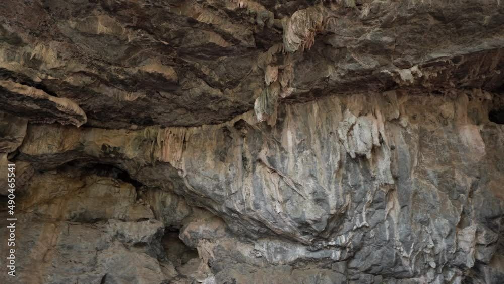 The top part seen from the inside of the Cacahuamilpa caves in Mexico The top part seen from the inside of the Cacahuamilpa caves in Mexico