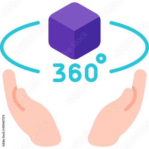 3d flat icon