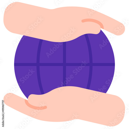 world flat icon