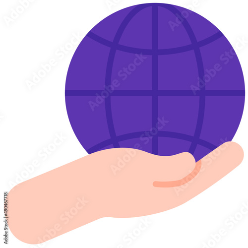 world flat icon