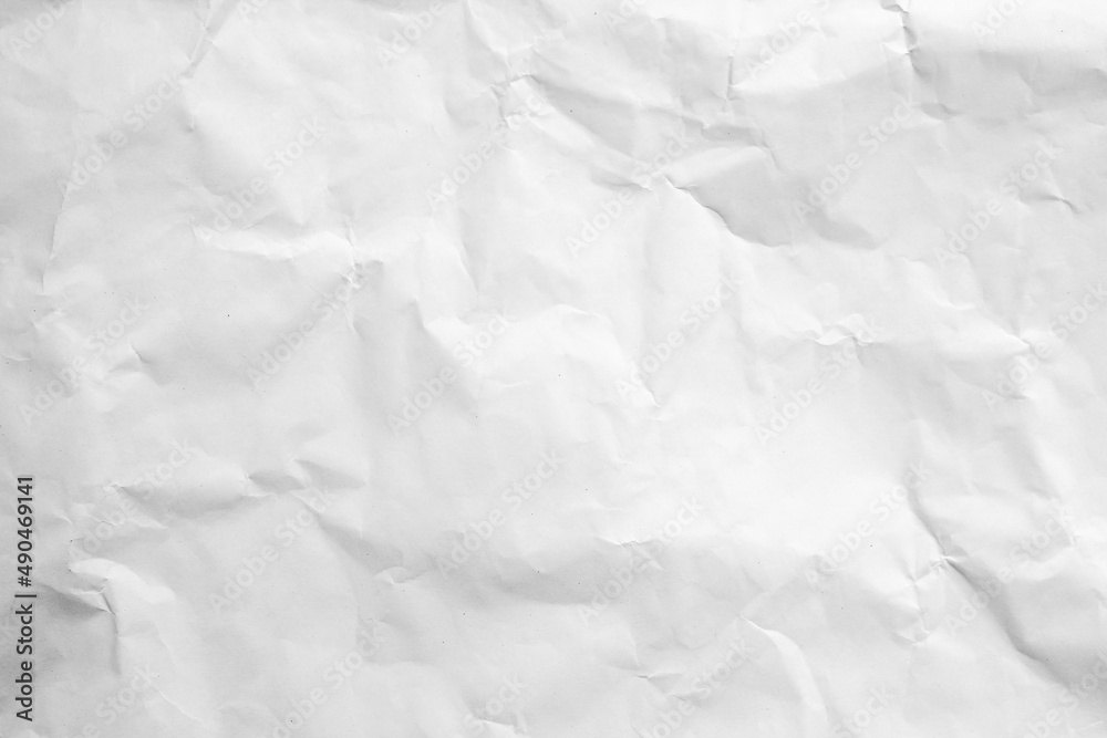 white wrinkle recycle paper background