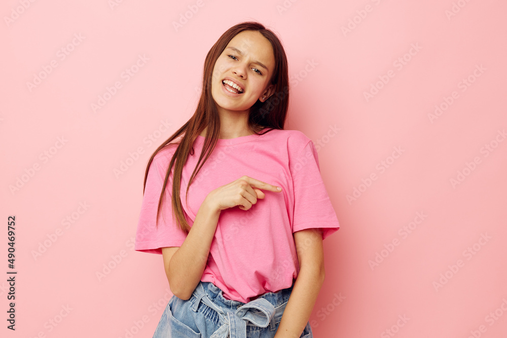 young beautiful woman summer style attractive look isolated background young beautiful woman summer style attractive look isolated background