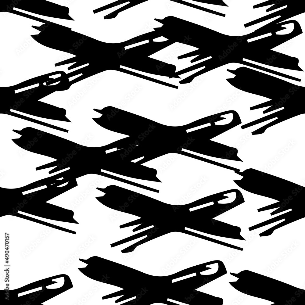 Seamless pattern with hand drawn cross symbols Seamless pattern with hand drawn cross symbols