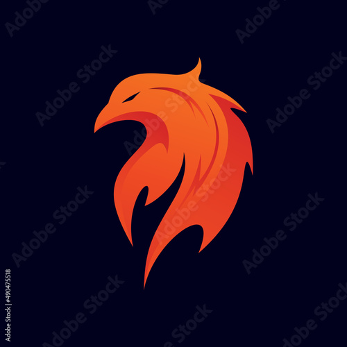 Phoenix Head Logo in Vector