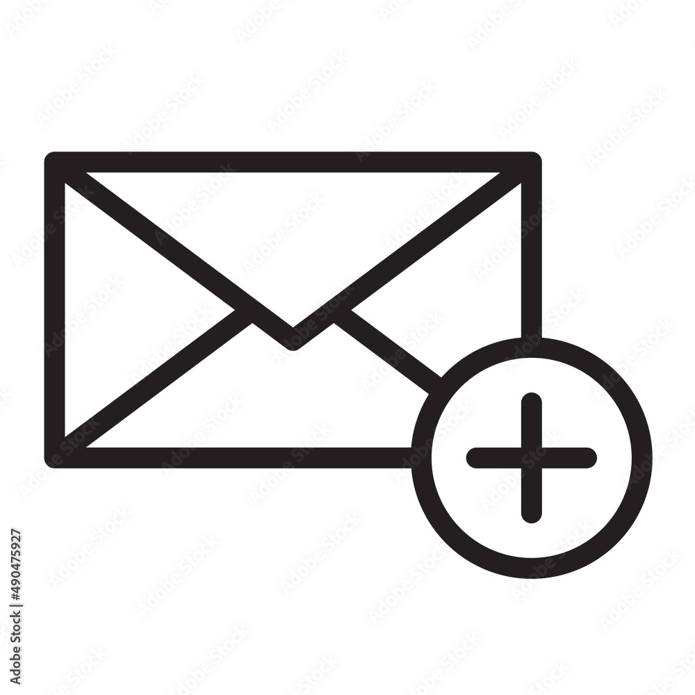 Illustration of Mail design icon Illustration of Mail design icon