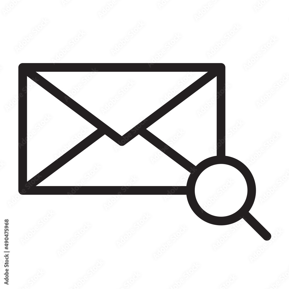 Illustration of Mail design icon Illustration of Mail design icon