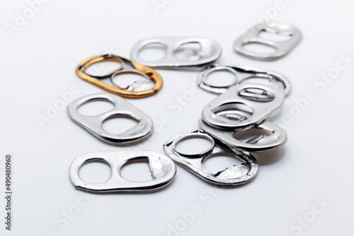 capsules for aluminum cans on a white background