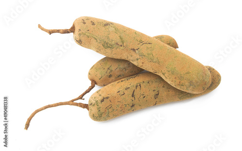 tamarind close up isolated on a white background photo