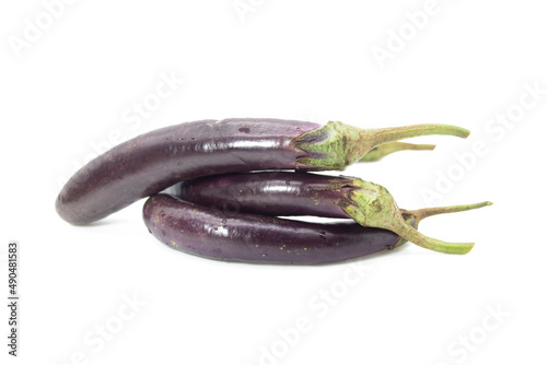 Wallpaper Mural fresh long eggplant isolated on white background Torontodigital.ca
