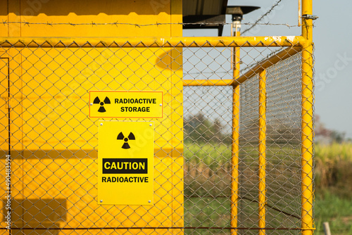 A radioactive source storage bunker with 