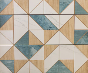 abstract seamless mosaic pattern, ceramic tile for interior	