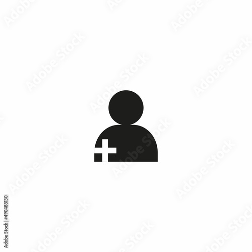 Fototapeta Naklejka Na Ścianę i Meble -  User Icon in trendy flat style isolated on grey background. User silhouette symbol for your web site design, logo, app, UI. Vector illustration,