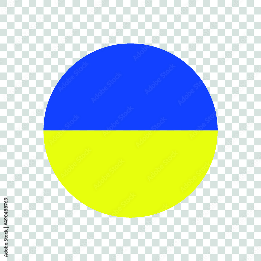 Ukraine flag icon. Save Ukraine concept. Vector Ukrainian symbol, icon, button, png