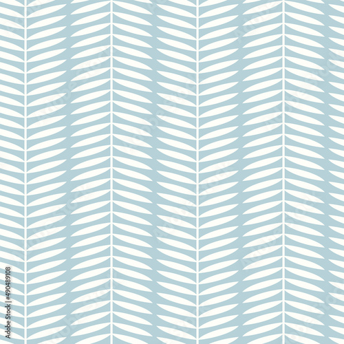 Botanical vector seamless pattern. Simple scandinavian floral design. Vertical stripes with leaves, nature inspired pastel toned print for fabric, wallpaper, wrapping paper and stationery