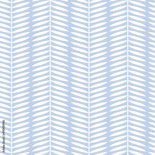 Botanical vector seamless pattern. Simple scandinavian floral design. Vertical stripes with leaves, nature inspired pastel toned print for fabric, wallpaper, wrapping paper and stationery