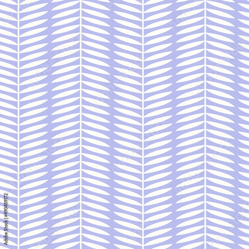 Botanical vector seamless pattern. Simple scandinavian floral design. Vertical stripes with leaves, nature inspired pastel toned print for fabric, wallpaper, wrapping paper and stationery