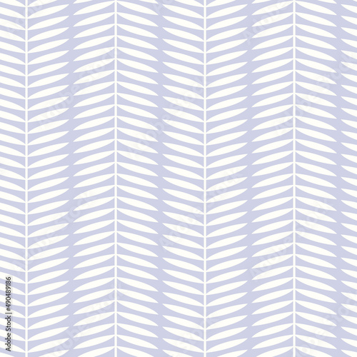 Botanical vector seamless pattern. Simple scandinavian floral design. Vertical stripes with leaves, nature inspired pastel toned print for fabric, wallpaper, wrapping paper and stationery