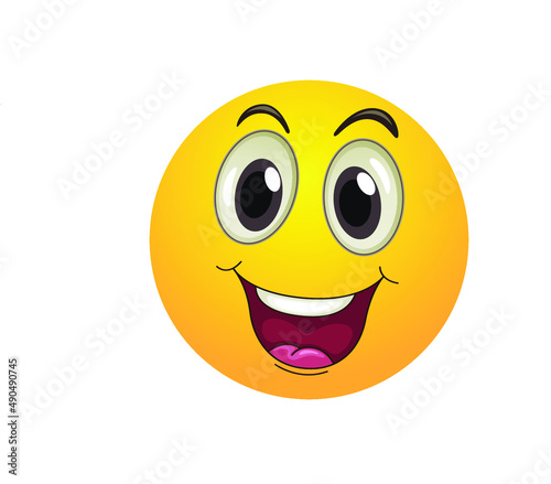 happy smiley emoji vector