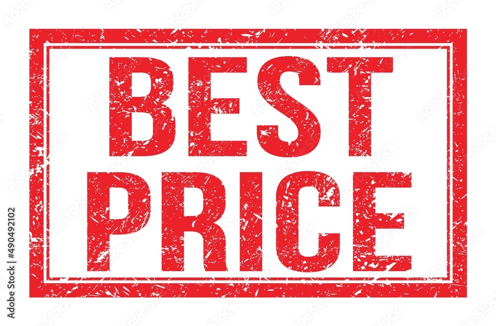 BEST PRICE, words on red rectangle stamp sign BEST PRICE, words on red rectangle stamp sign
