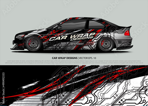 car graphic background vector. abstract lines vector with modern camouflage design concept for vehicles graphics vinyl wrap