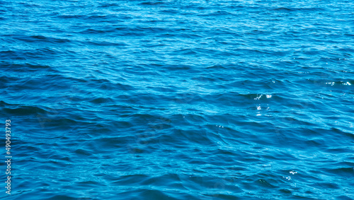 Fototapeta Naklejka Na Ścianę i Meble -  Blue sea water background texture