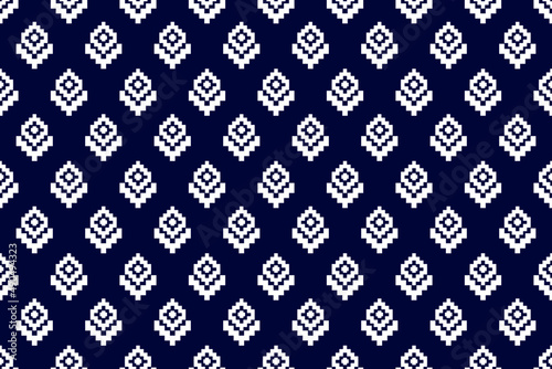 Aztec ethnic seamless pattern. Geometric pattern in tribal. Design for background, wallpaper, vector illustration, textile, fabric, clothing, batik, carpet, embroidery.