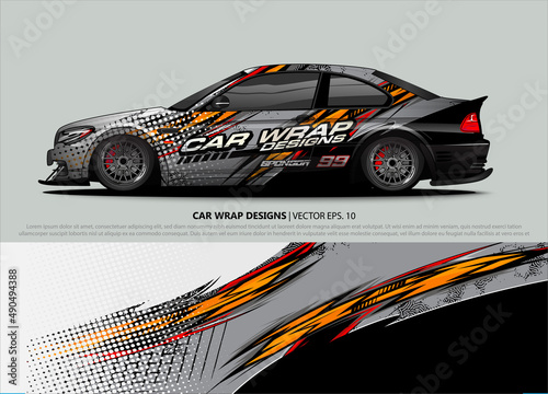 car graphic background vector. abstract lines vector with modern camouflage design concept  for vehicles graphics vinyl wrap