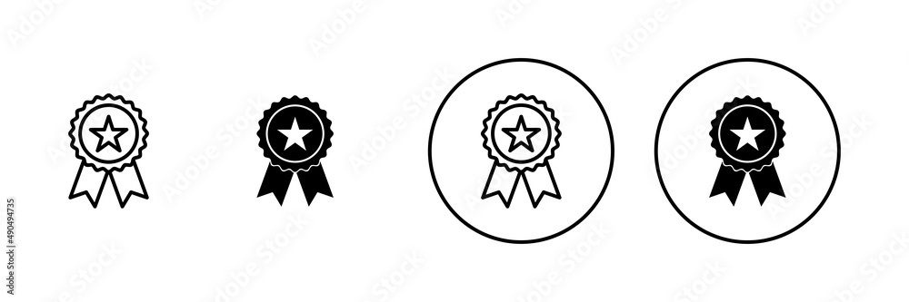Badge icon set. Awards icon vector. Achieve sign and symbols