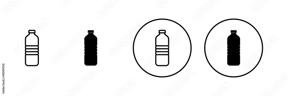 Bottle icons set. bottle sign and symbol Bottle icons set. bottle sign and symbol