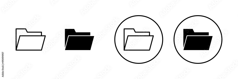 Folder icons set. folder sign and symbol Folder icons set. folder sign and symbol