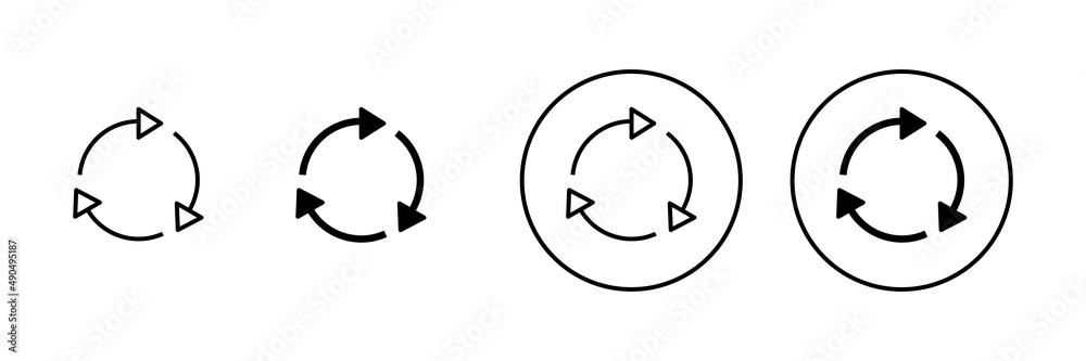 Recycle icons set. Recycling sign and symbol. Recycle icons set. Recycling sign and symbol.