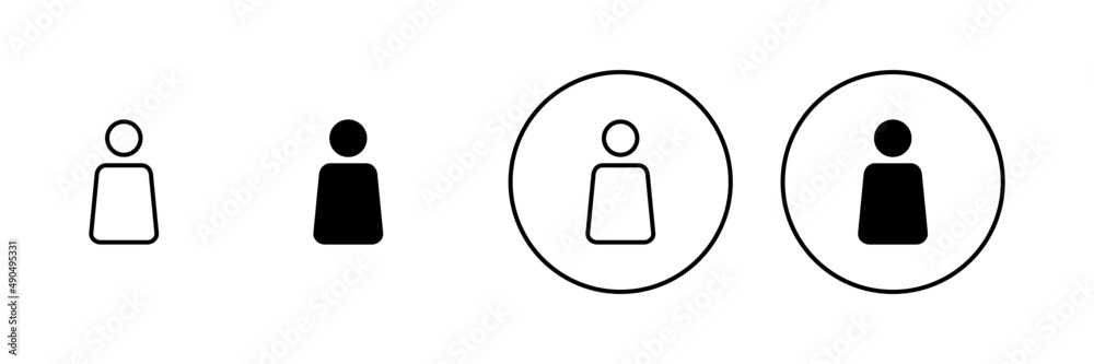 User Icons set. person sign and symbol. people icon. User Icons set. person sign and symbol. people icon.