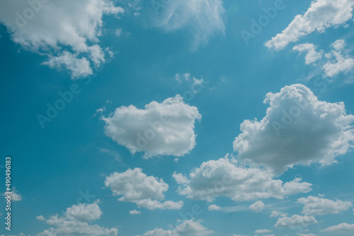 blue sky and white clouds time lapse