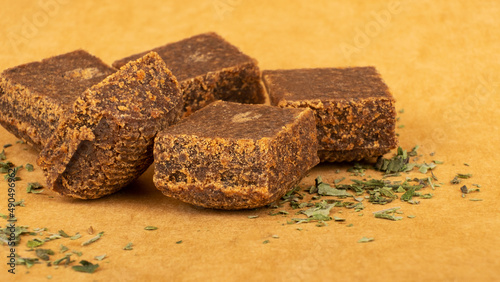 Photos high thc cannabis, concentrate marijuana in the form of hashish amber trichomes